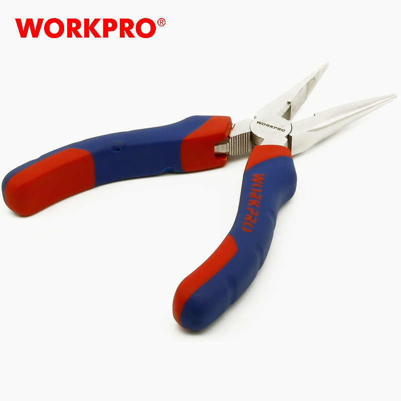 Workpro-Two-color-Handle-Needle-Nose-Pliers-Wire-Cutters-68-Inches-Household-Multi-function-Pliers-1880888-3