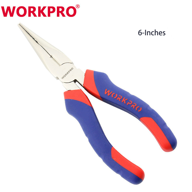 Workpro-Two-color-Handle-Needle-Nose-Pliers-Wire-Cutters-68-Inches-Household-Multi-function-Pliers-1880888-6