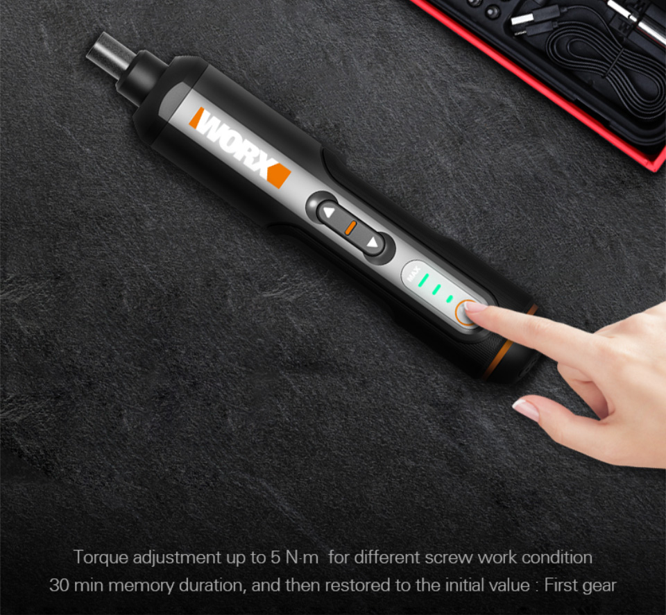 Worx-WX240-4V-USB-Mini-Electric-Screwdriver-Hosehold-DIY-Screw-Driver-Tool-Handle-with-26Pcs-Bit-1820361-17