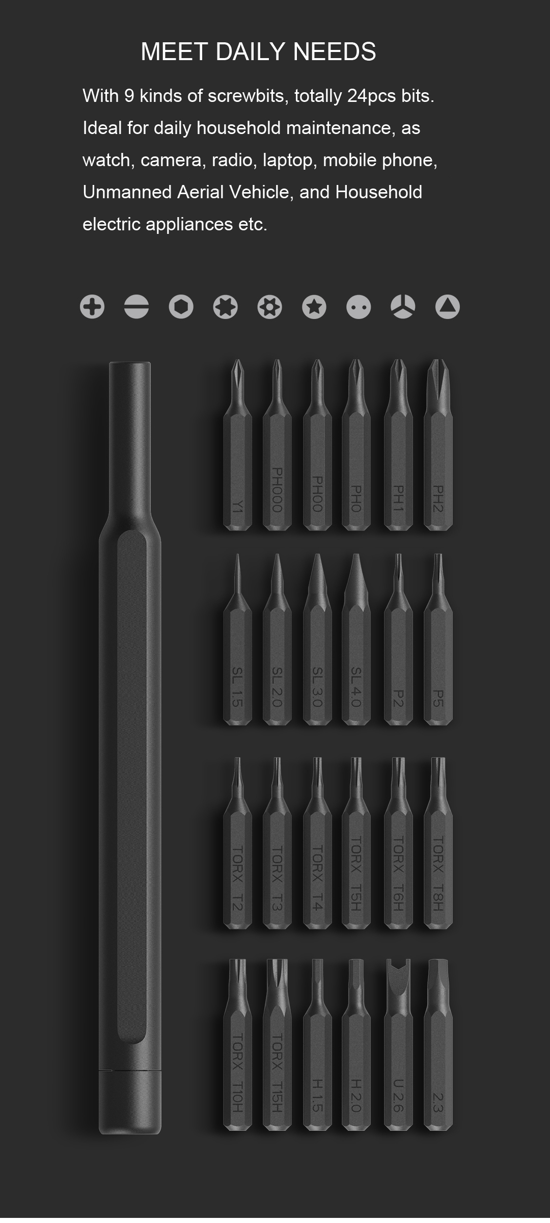 XIAOMI-Mijia-24-in-1-Multi-purpose-Precision-Screwdriver-Set-Aluminium-S2-Steel-Repair-Tools-1187158-2