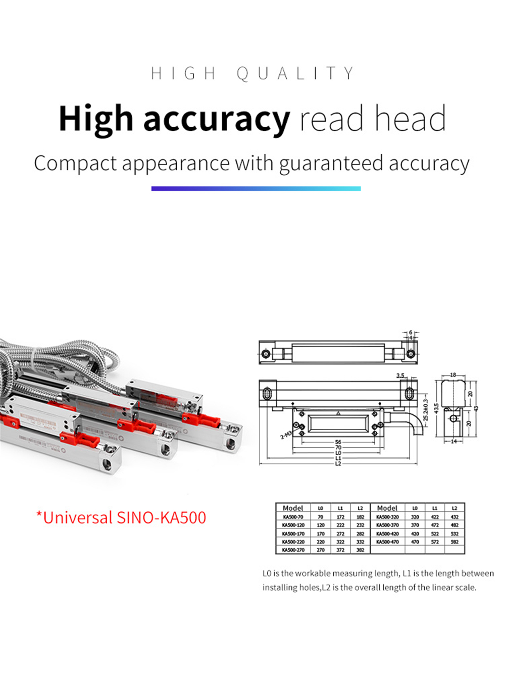 YIHAOGD-KA500-5mum-TTL-70-520mm-Electronic-Linear-Scale-Encoders-Lathe-Tool-for-23-Axis-Grating-CNC--1825682-5