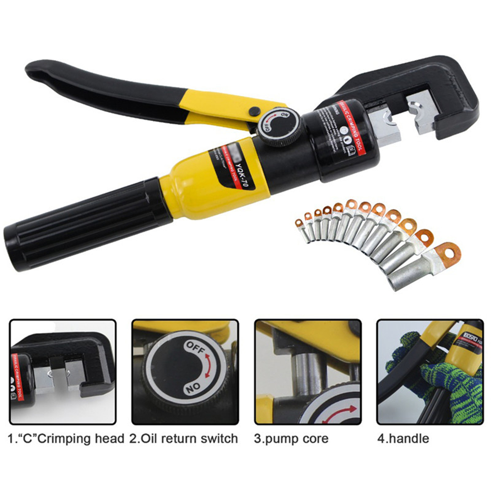 YQK-70-4-70mm-Fast-Press-Pliers-Manual-8T-Pliers-Hand-Tools-10mm-Max-Stroke-1780465-2