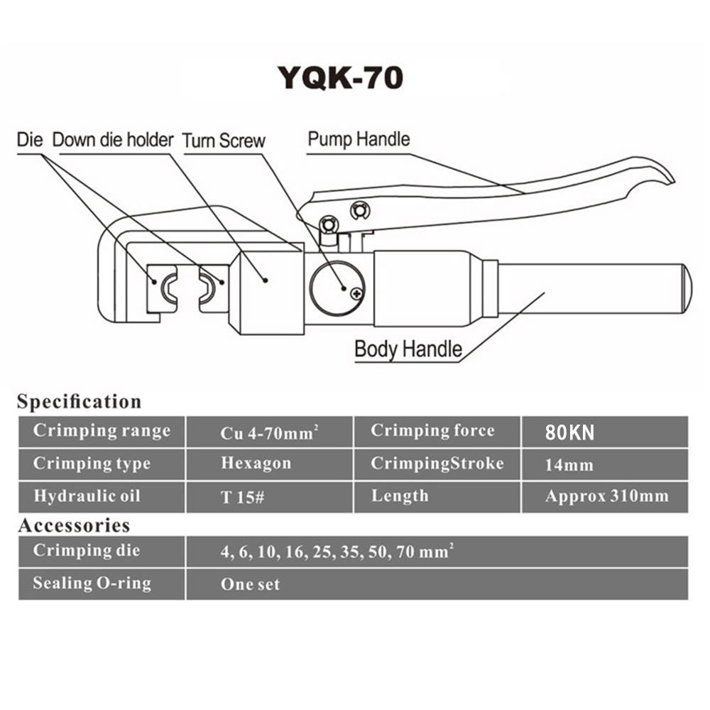 YQK-70-4-70mm-Fast-Press-Pliers-Manual-8T-Pliers-Hand-Tools-10mm-Max-Stroke-1780465-8