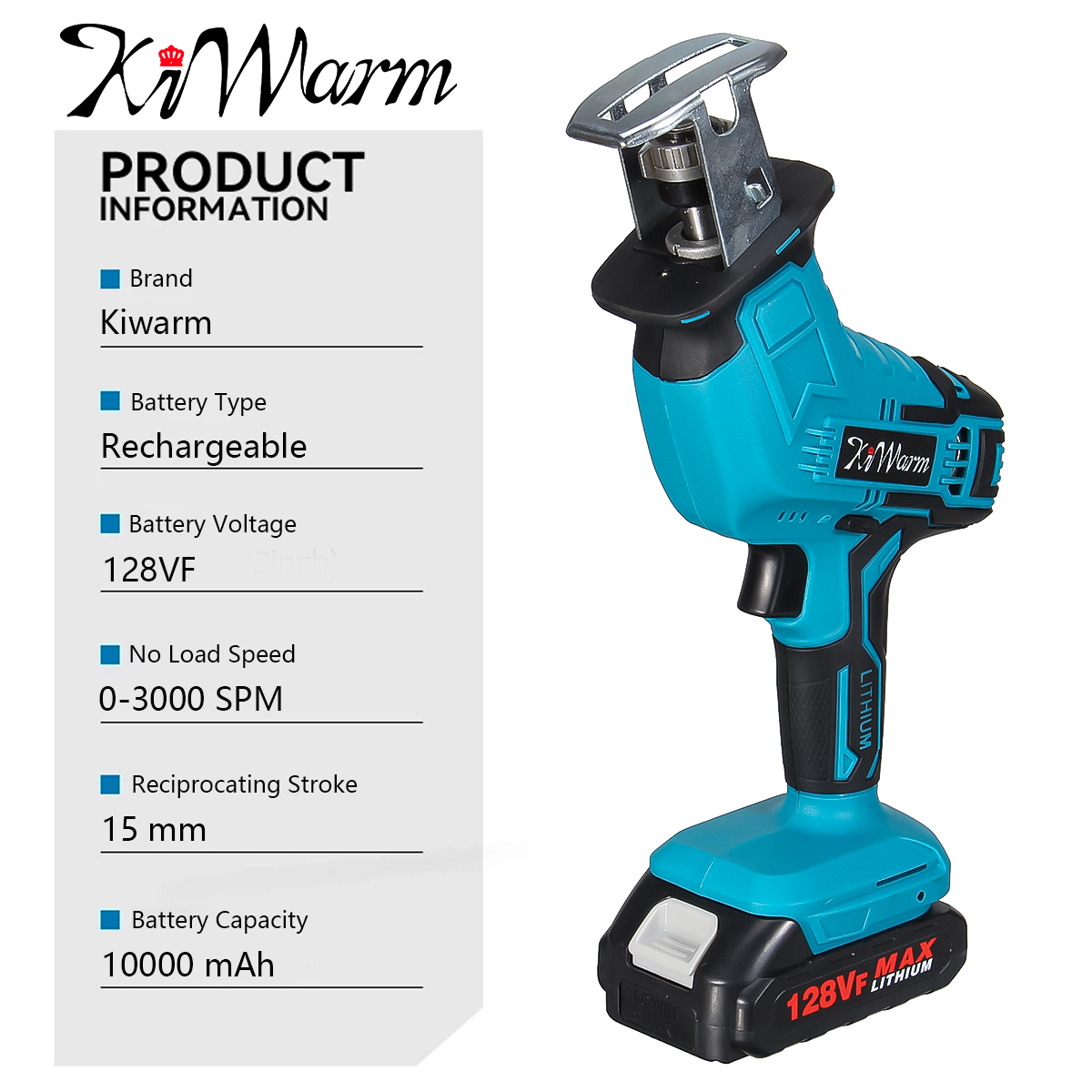 kiwarm-128VF-Cordless-Electric-Saber-Saw-Reciprocating-Blade-Saw-With-18V-Battery-Rechargeable-Wood--1945753-10