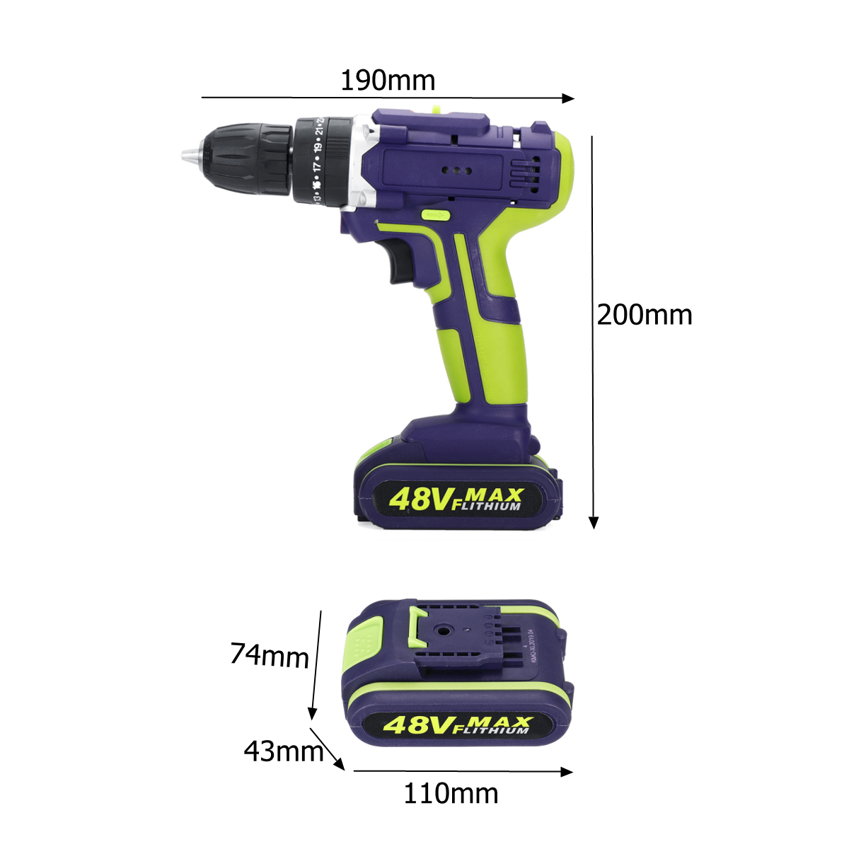 100-240V-50Nm-3-In-1-Electric-Hammer-Drill-Cordless-Drill-Double-Speed-Power-Drills-1809843-2