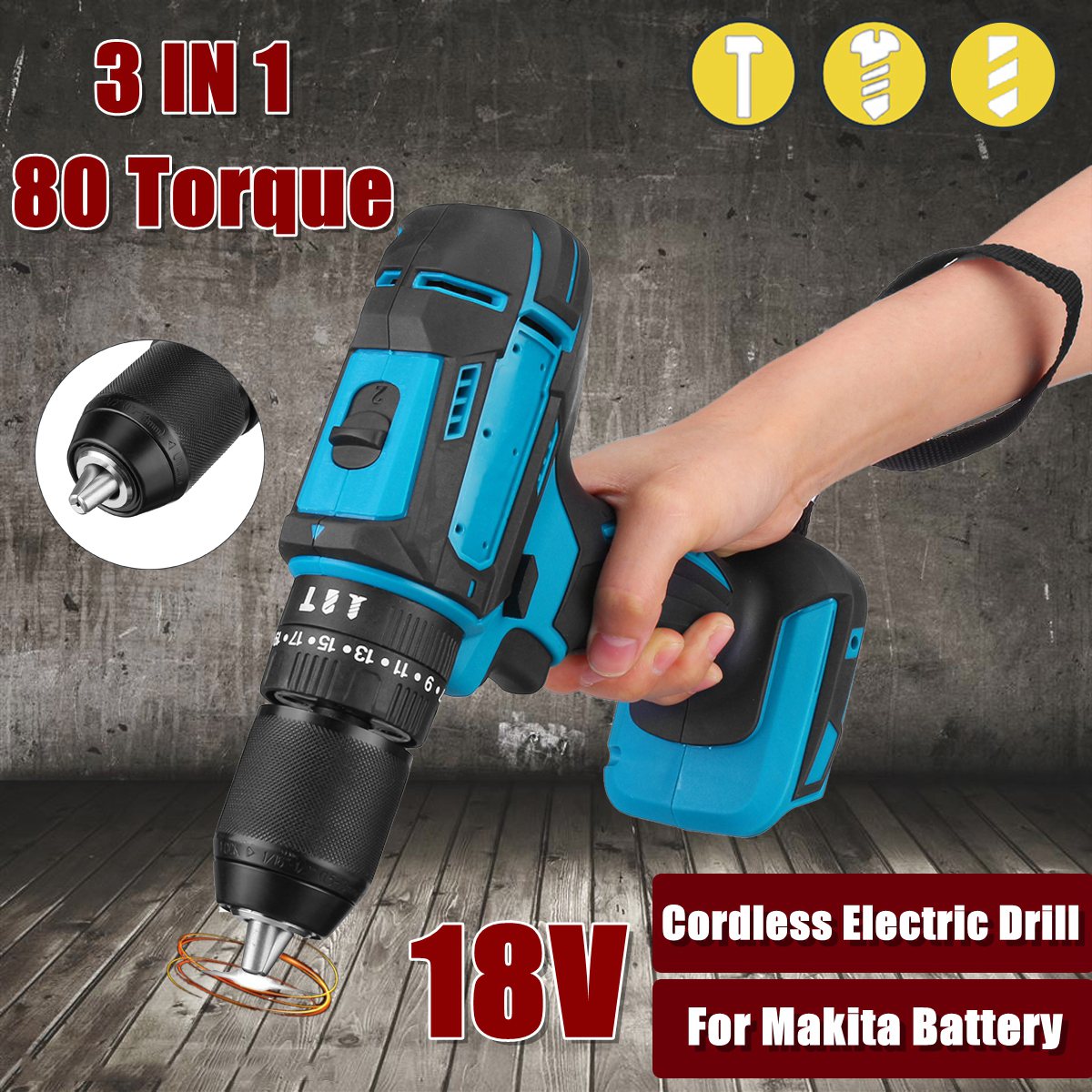 18V-Cordless-Electric-Drill-Driver-Impact-Torque-For-MakitaPower-Tool-1695066-1