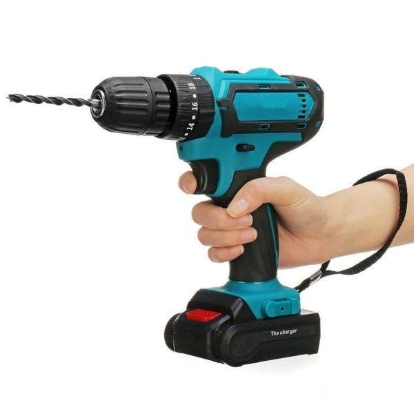 21V-Cordless-Electric-Drill-Rechargeable-Screwdriver-2-Speed-Woodworking-Tool-1672542-6