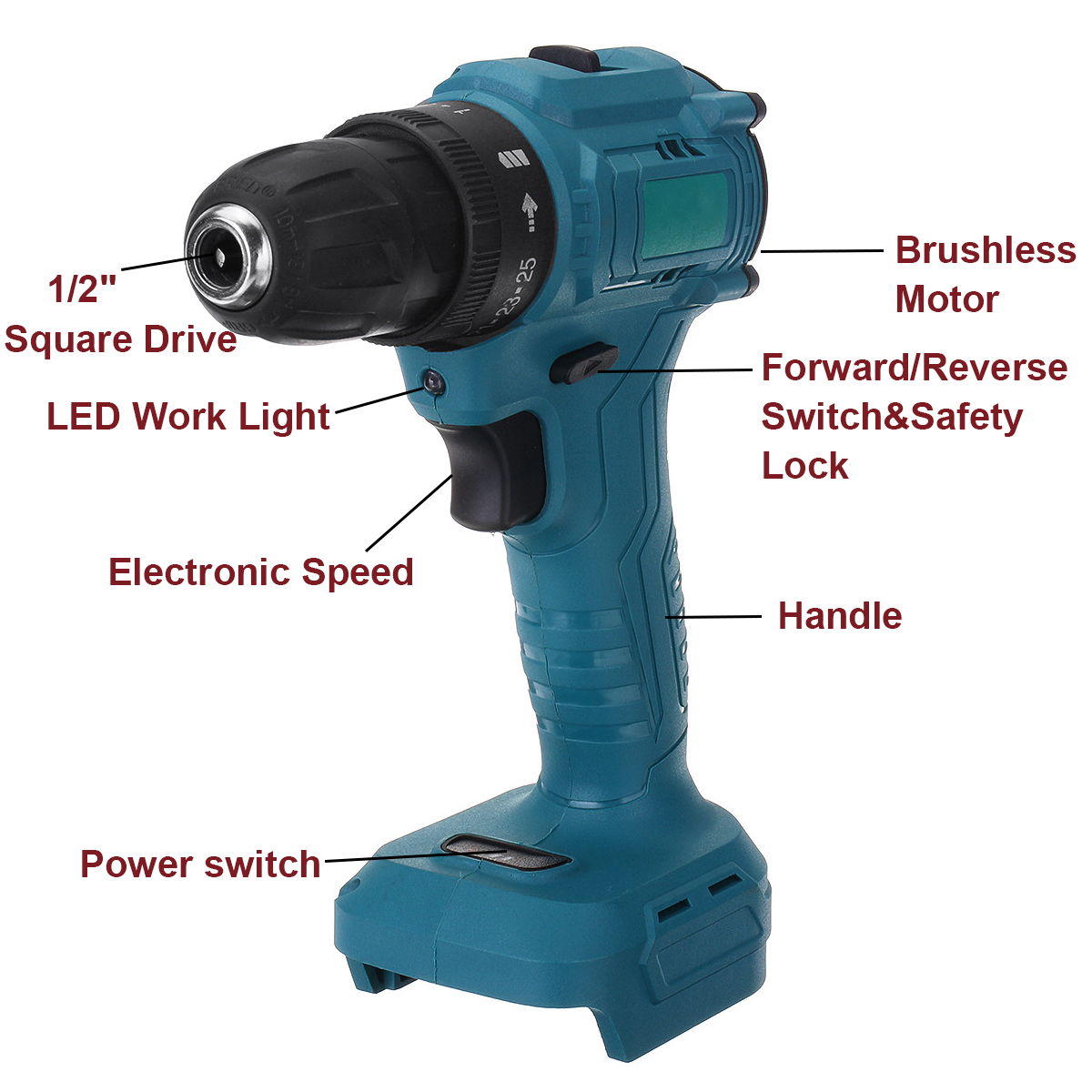 25-Torque-2-Speeds-Brushless-Cordless-Electric-Drill-Impact-Wrench-For-21V-Battery-1755849-5