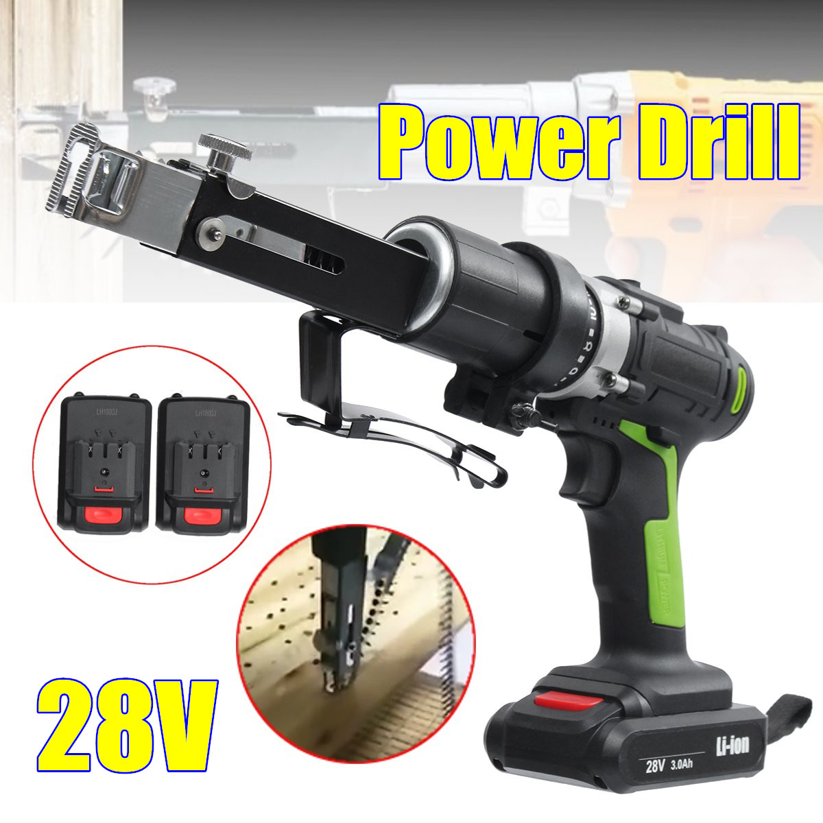 28V-Electric-Chain-Drill-Power-Drills-Chain-Gun-Rechargable-Elecreic-Drill-2-Batteries-1-Charger-1318858-2