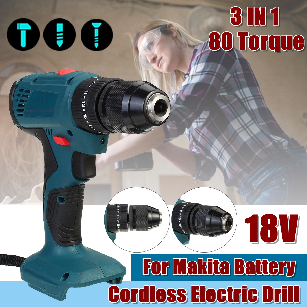 3-In-1-Cordless-Rechargeable-Electric-Screwdriver-Impact-Drill-10mm-for-18V-Makita-Battery-1704029-1