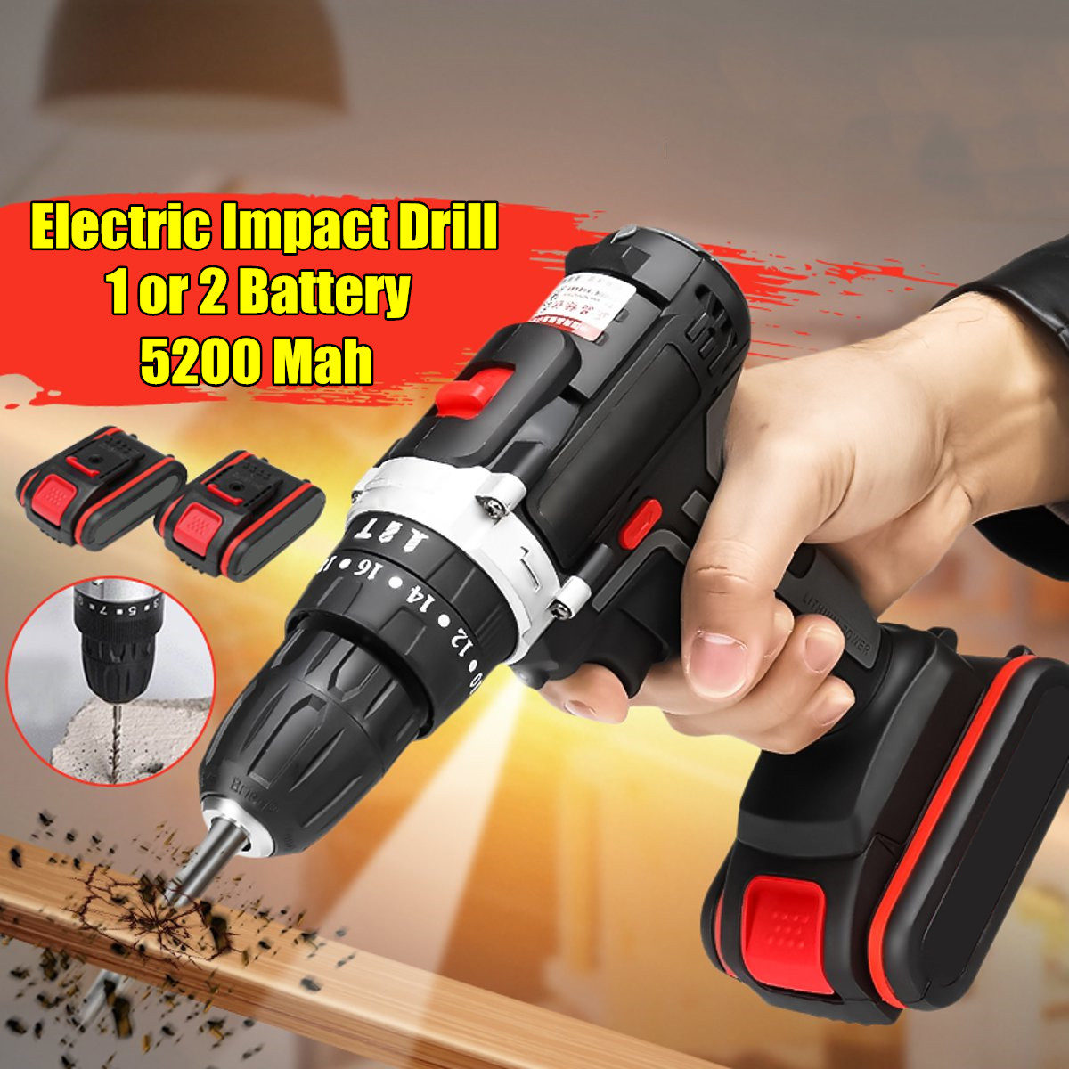 36V-1200-RPM-25Nm-Cordless-Electric-Screwdriver-253-Impact-Drill-with-Battery-1955731-1