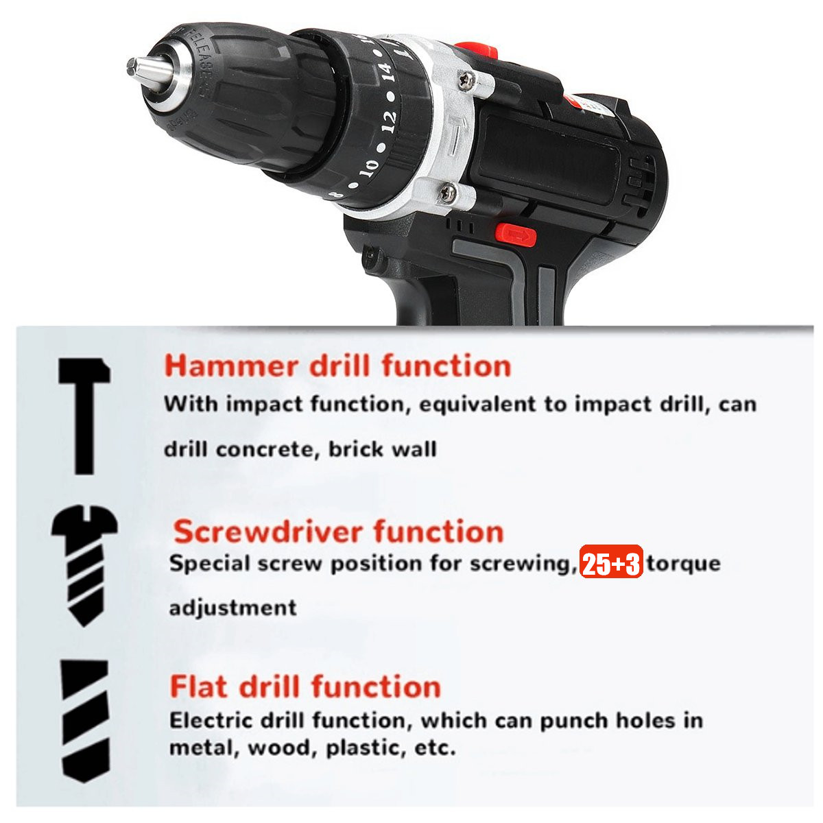 36V-1200-RPM-25Nm-Cordless-Electric-Screwdriver-253-Impact-Drill-with-Battery-1955731-7