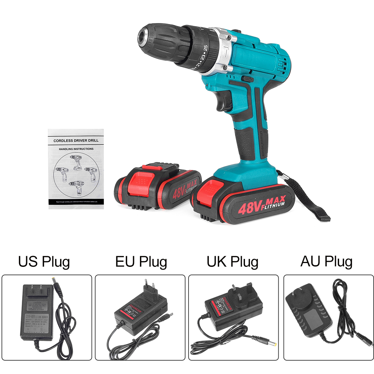 48V-2-Speed-Power-Drills-Cordless-Electric-Drill-13000mAh-253-Torque-Drilling-Tool-With-2-Li-ion-Bat-1553635-4