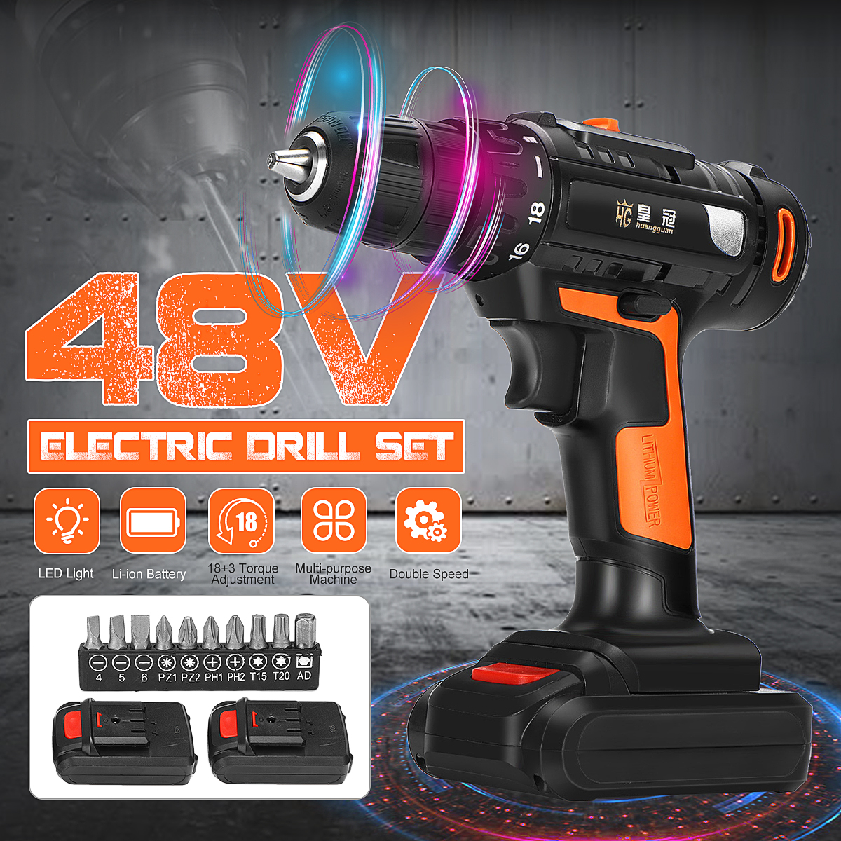 48V-Electric-Drill-Cordless-Rechargeable-Screwdriver-Drill-Screw-Set-Repair-Tools-Kit-1501700-1