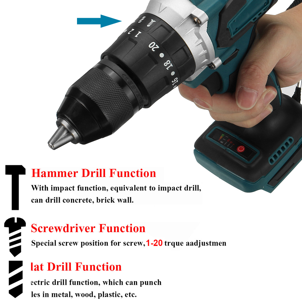 520NM-4000rpm-Brushless-Cordless-Impact-Drill-Diver-For-Makita-18V-Battery-1771792-3