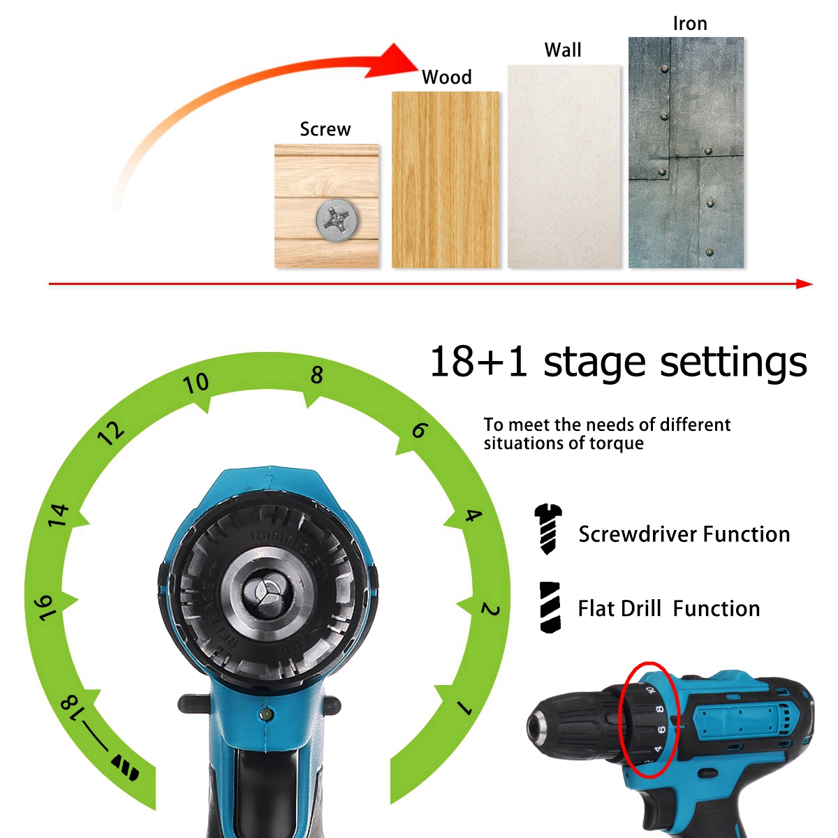 Drillpro-10mm-Chuck-Impact-Drill-350Nm-Cordless-Electric-Drill-For-Makita18V-Battery-4000RPM-LED-Lig-1642853-7