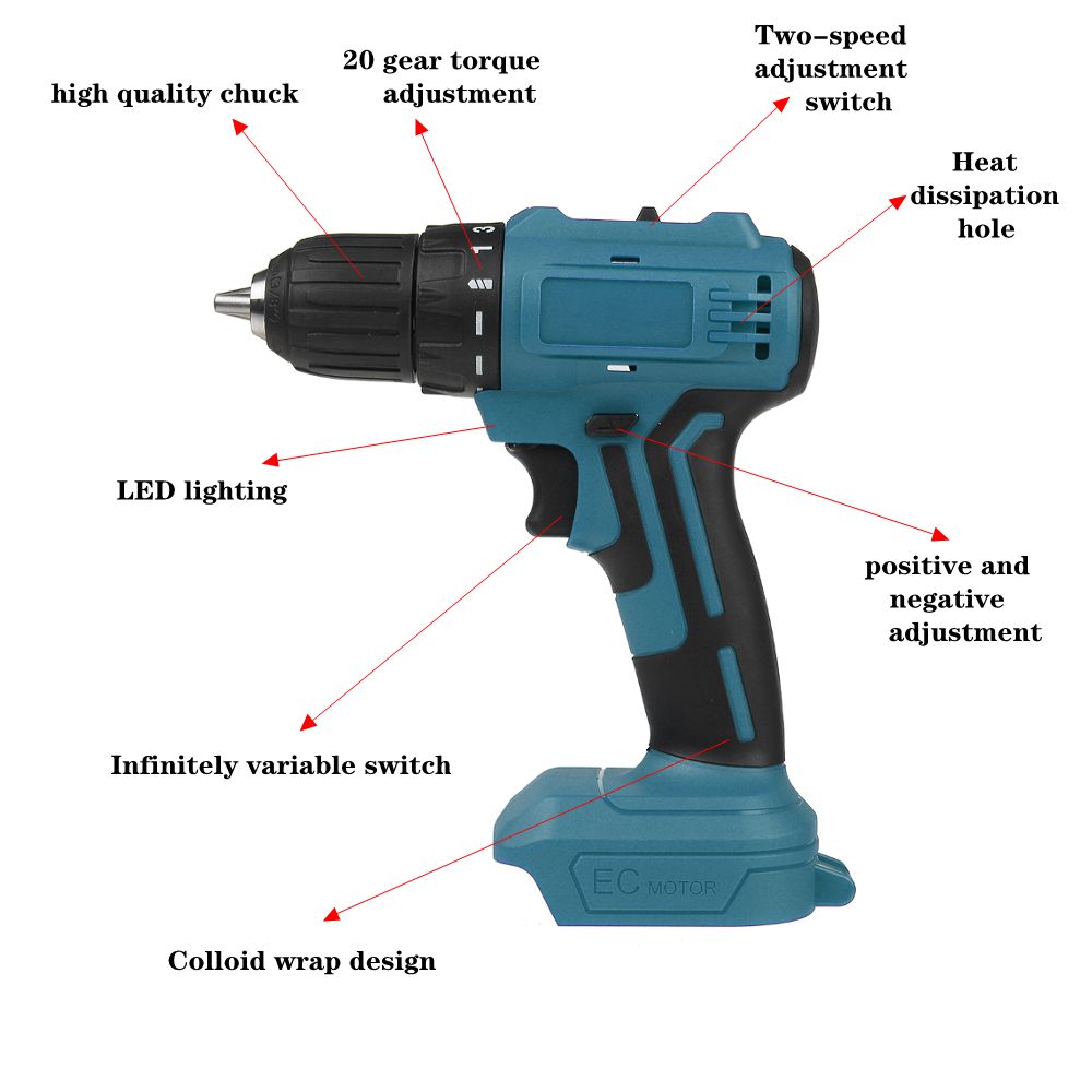 Dual-Speed-Brushless-Electric-Drill-1013mm-Chuck-Rechargeable-Electric-Screwdriver-for-Makita-18V-Ba-1758443-13