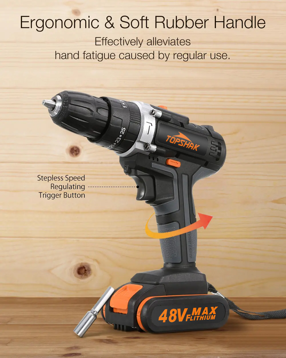 Topshak-TS-ED1-Cordless-Electric-Impact-Drill-Rechargeable-2-Speeds-Drill-Screwdriver-W-1-or-2-Li-io-1523051-7