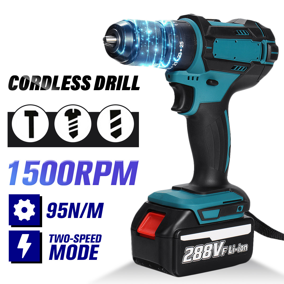 Wolike-13mm-800W-Cordless-Electirc-Impact-Drill-Driver-253-Torque-Electric-Drill-Screwdriver-1880979-2
