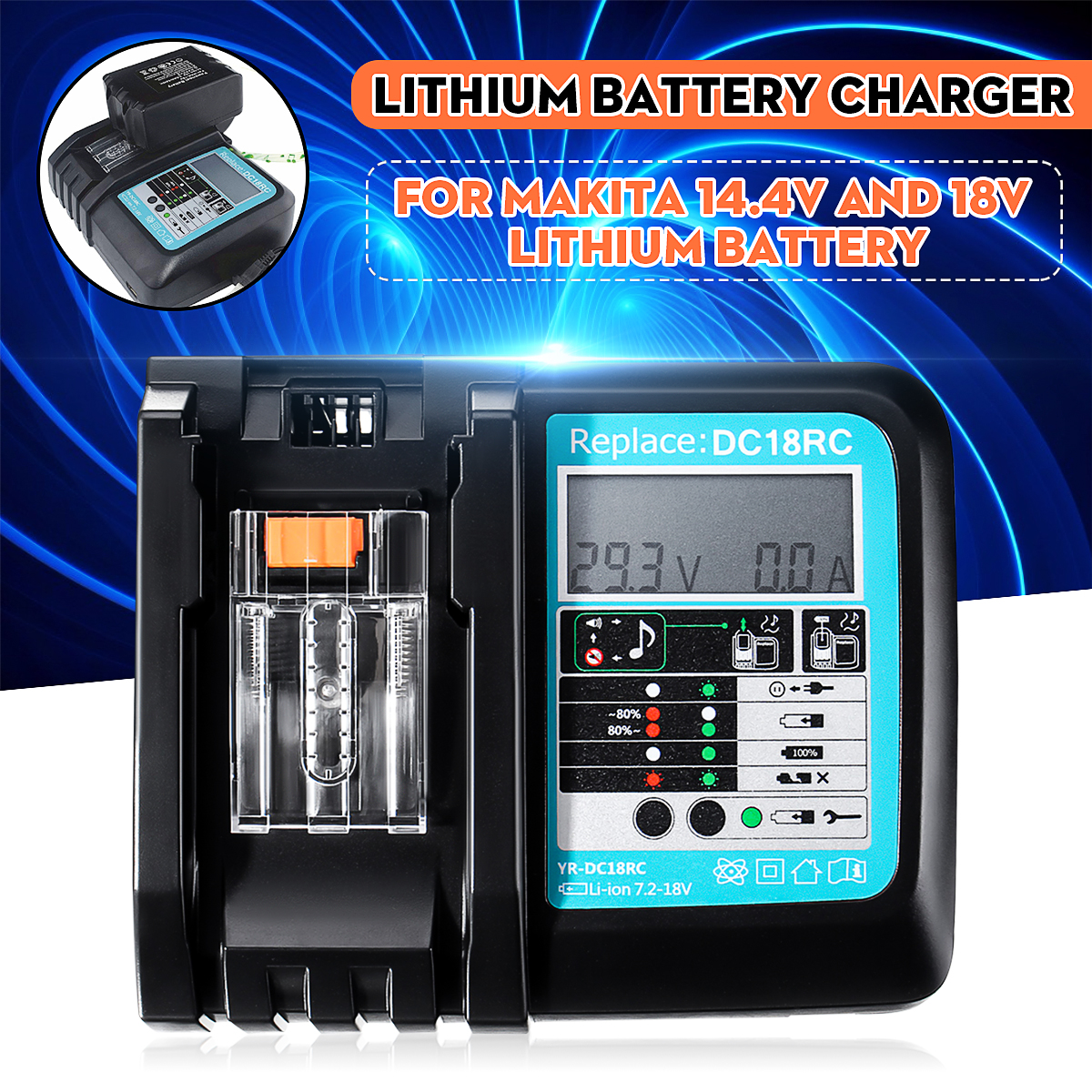 DC18RC-Fast-Lithium-Ion-USB-Battery-Charger-LED-Display-BL1830-BL1840-BL1850-For-144V-18V-Makta-Batt-1514271-1