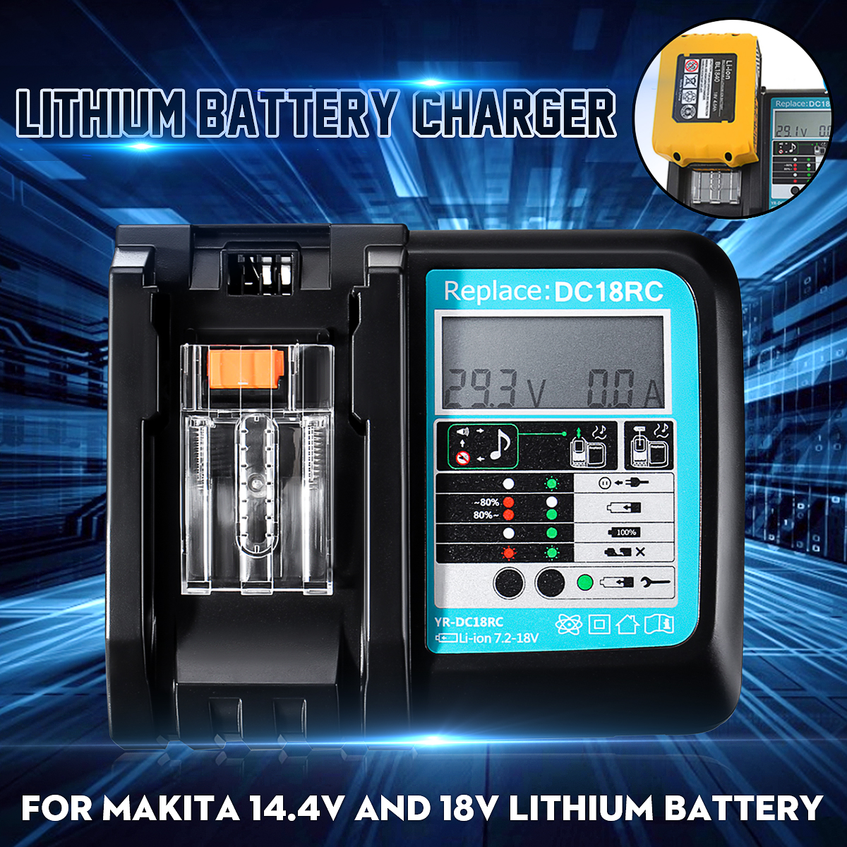 DC18RC-Fast-Lithium-Ion-USB-Battery-Charger-LED-Display-BL1830-BL1840-BL1850-For-144V-18V-Makta-Batt-1514271-2