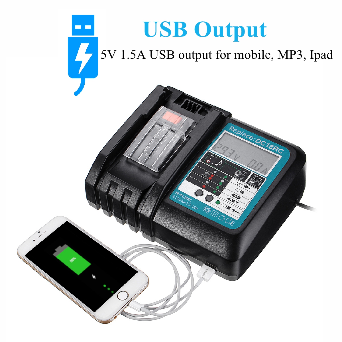 DC18RC-Fast-Lithium-Ion-USB-Battery-Charger-LED-Display-BL1830-BL1840-BL1850-For-144V-18V-Makta-Batt-1514271-7