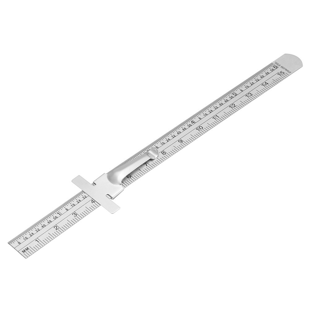 Machifit-6-Inch-0-150mm-Stainless-Steel-Gauge-Standard-Rule-Scale-Depth-Length-Gauge-Marking-Measuri-1450776-1