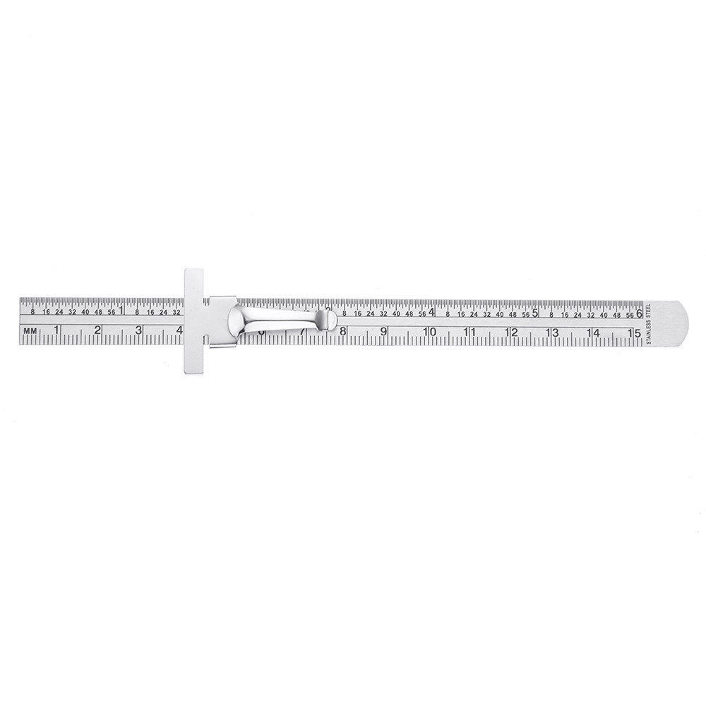 Machifit-6-Inch-0-150mm-Stainless-Steel-Gauge-Standard-Rule-Scale-Depth-Length-Gauge-Marking-Measuri-1450776-7