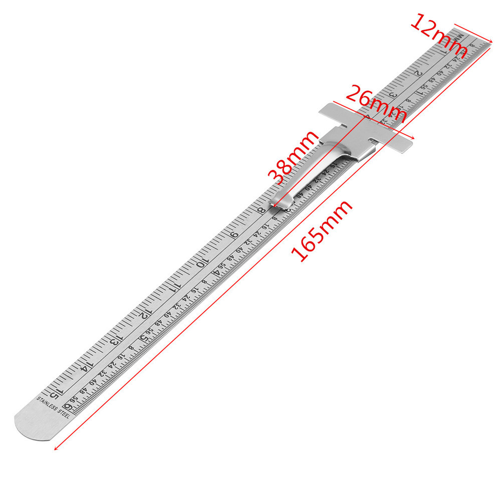 Machifit-6-Inch-0-150mm-Stainless-Steel-Gauge-Standard-Rule-Scale-Depth-Length-Gauge-Marking-Measuri-1450776-10