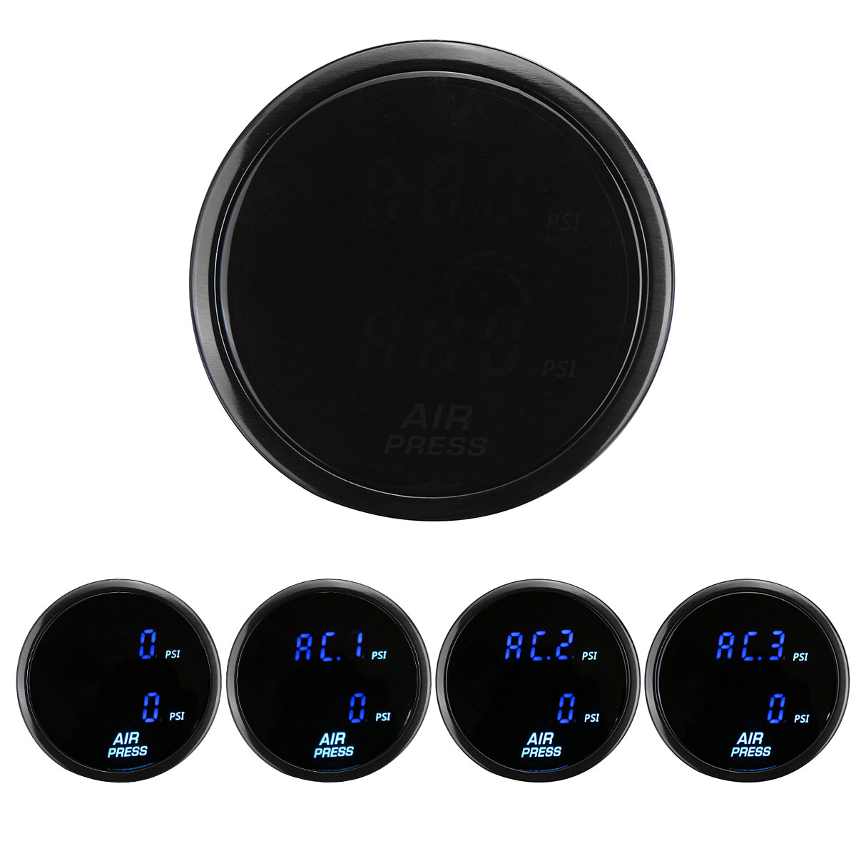 2-52mm-LED-Dual-Digital-Air-Pressure-Gauge-PSI-Air-Suspension-Meter-with-Sensors-1709066-2