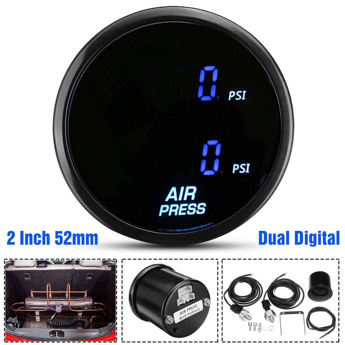 2-52mm-LED-Dual-Digital-Air-Pressure-Gauge-PSI-Air-Suspension-Meter-with-Sensors-1709066-3