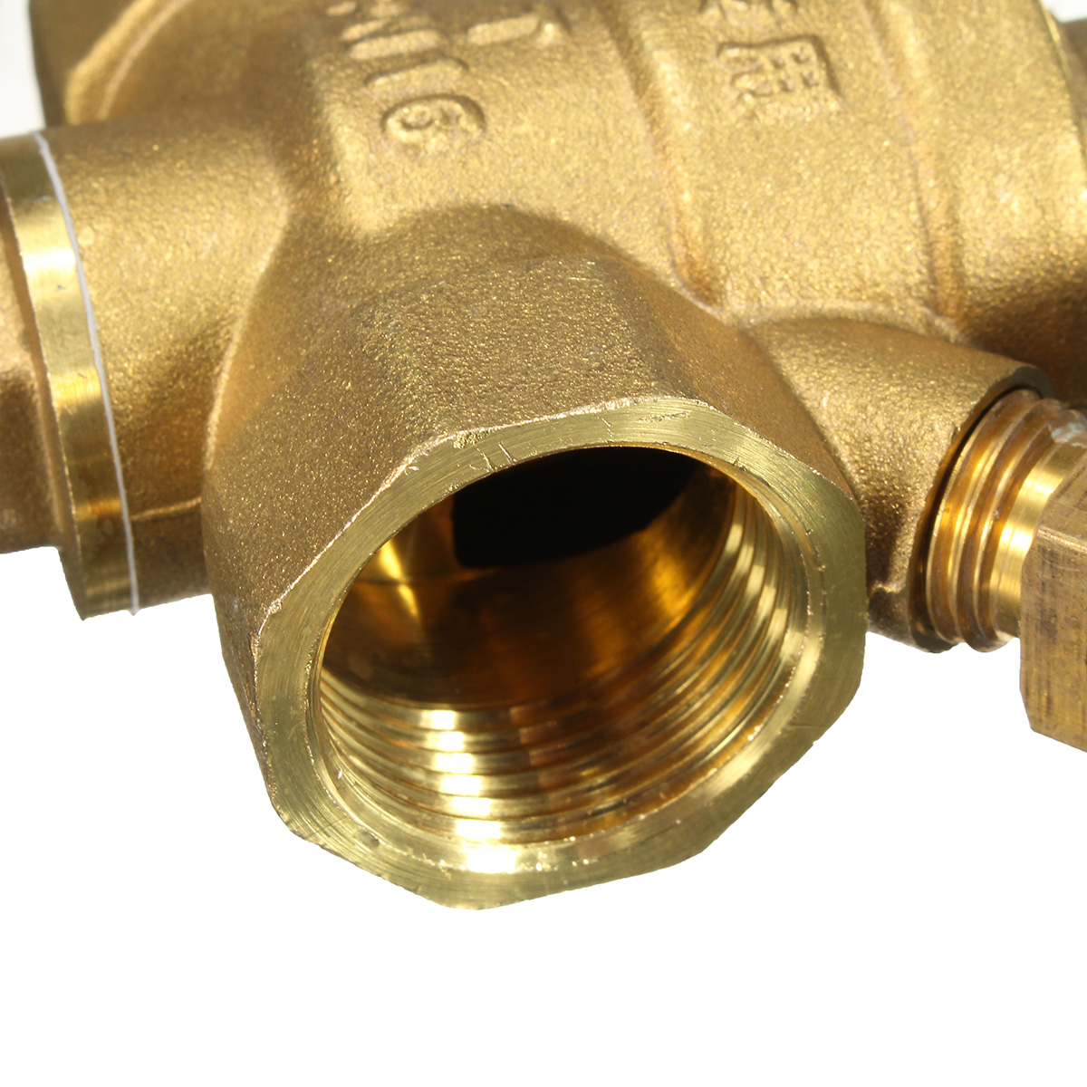 DN20-NPT-34quot-Adjustable-Brass-Water-Pressure-Regulator-Reducer-with-Gauge-Meter-1135674-7