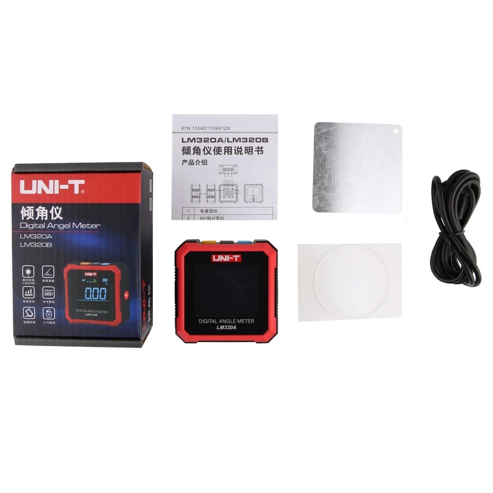UNI-T-LM320B-Dual-Laser-Digital-Protractor-490deg-Inclinometer-4-Sided-Magnetic-Bottom-Angle-Gauge-L-1942589-12