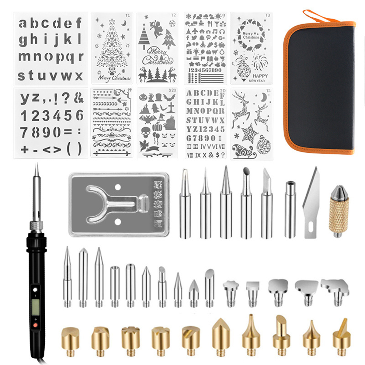 48Pcs-60W-Internal-Heat-Type-Digital-Display-Thermostat-Electric-Soldering-Iron-Carving-Pen-Solderin-1617907-1