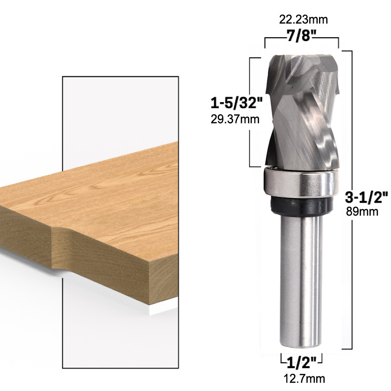 6mm635mm127mm-Carbide-CNC-Router-Bit-Bearing-Ultra-Perfomance-Compression-Flush-Trim-Milling-Cutter--1899831-3