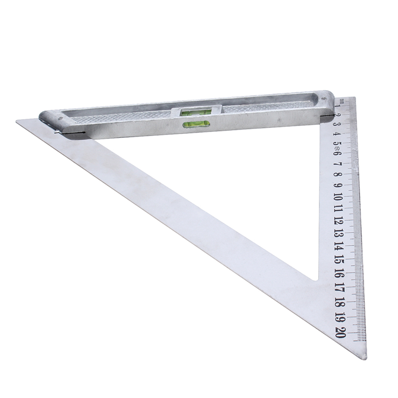 150mm-200mm-Triangle-Ruler-Measuring-Tool-90deg-Alloy-with-Level-Bubble-1143382-4