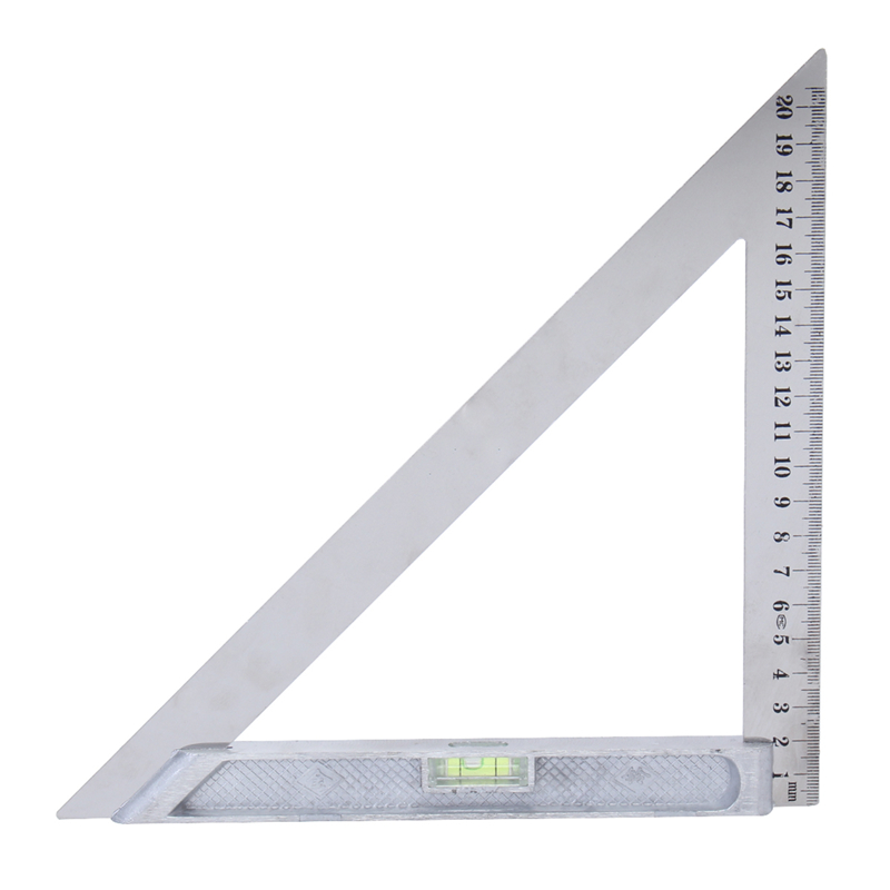 150mm-200mm-Triangle-Ruler-Measuring-Tool-90deg-Alloy-with-Level-Bubble-1143382-5