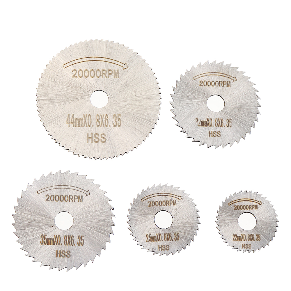 Drillpro-6pcs-HSS-Circular-Saw-Blade-Set-with-32mm-6mm--Extension-Rod-Shank-for-Rotary-Tools-1614874-4