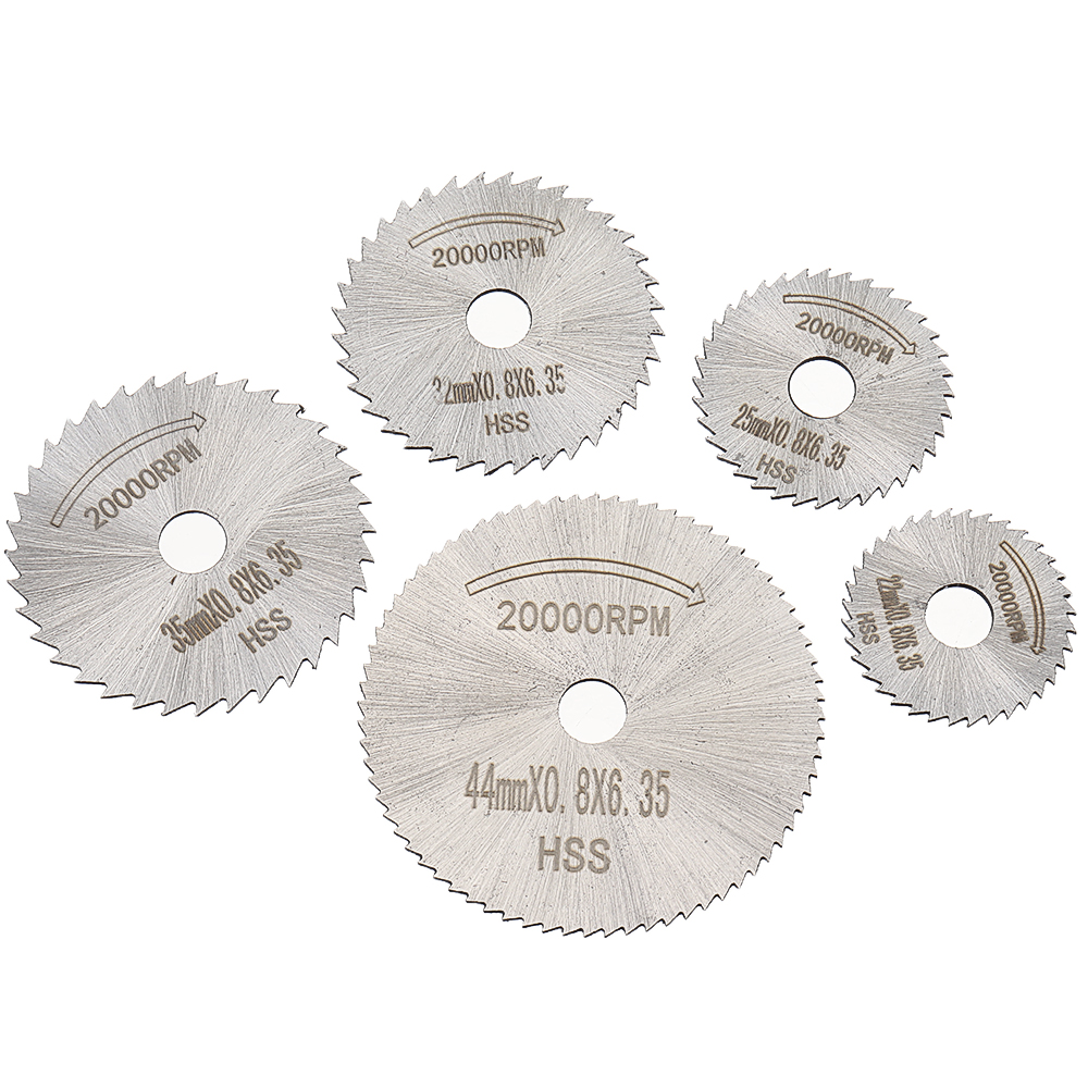 Drillpro-6pcs-HSS-Circular-Saw-Blade-Set-with-32mm-6mm--Extension-Rod-Shank-for-Rotary-Tools-1614874-5