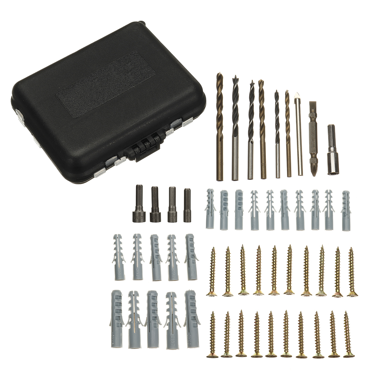 53pcs-Electric-Screwdriver-Accessories-Expansion-Screws-Sockets-Drill-Bits-Alloy-Steel-Drill-Bits-1791355-2