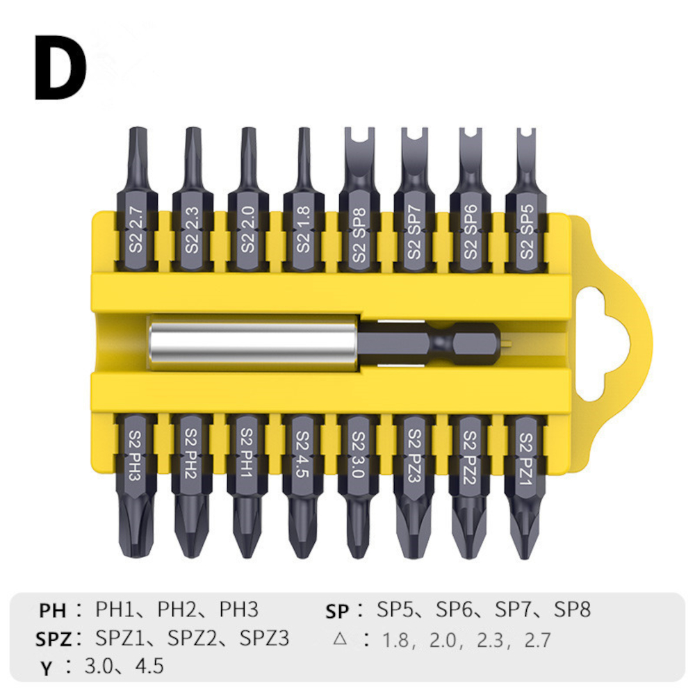 BROPPE-14-Inch-Hex-Shank-17-In-1-Screwdriver-Bits-Alloy-Steel-Connecting-Rod-Cross-Slotted-Hexagon-S-1775141-5