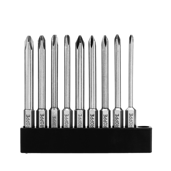 Broppe-9pcs-75mm-Magnetic-14-Inch-Hex-Shank-Cross-Head-Screwdriver-Bits-1142878-2