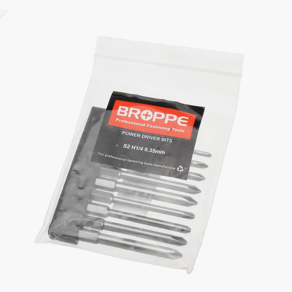 Broppe-9pcs-75mm-Magnetic-14-Inch-Hex-Shank-Cross-Head-Screwdriver-Bits-1142878-6