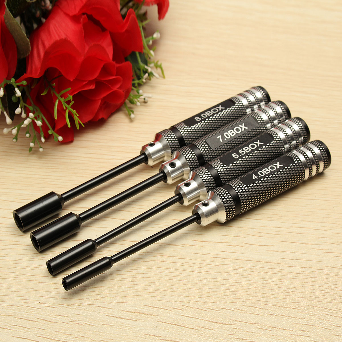 DANIU-4pcs-Metal-40557080mm-Hex-Screwdriver-Tools-NUT-Key-Socket-Screwdriver-Wrench--Set-1050239-8