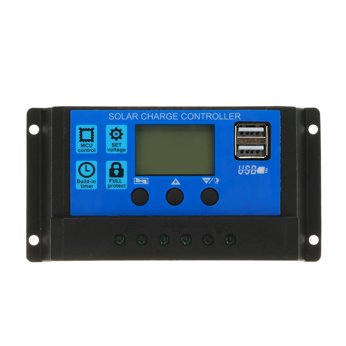 30-90A-Solar-Panel-Kit-Dual-USB-Port-Battery-Charger-LCD-Controller-With-4Pcs-Suckers-1848021-4
