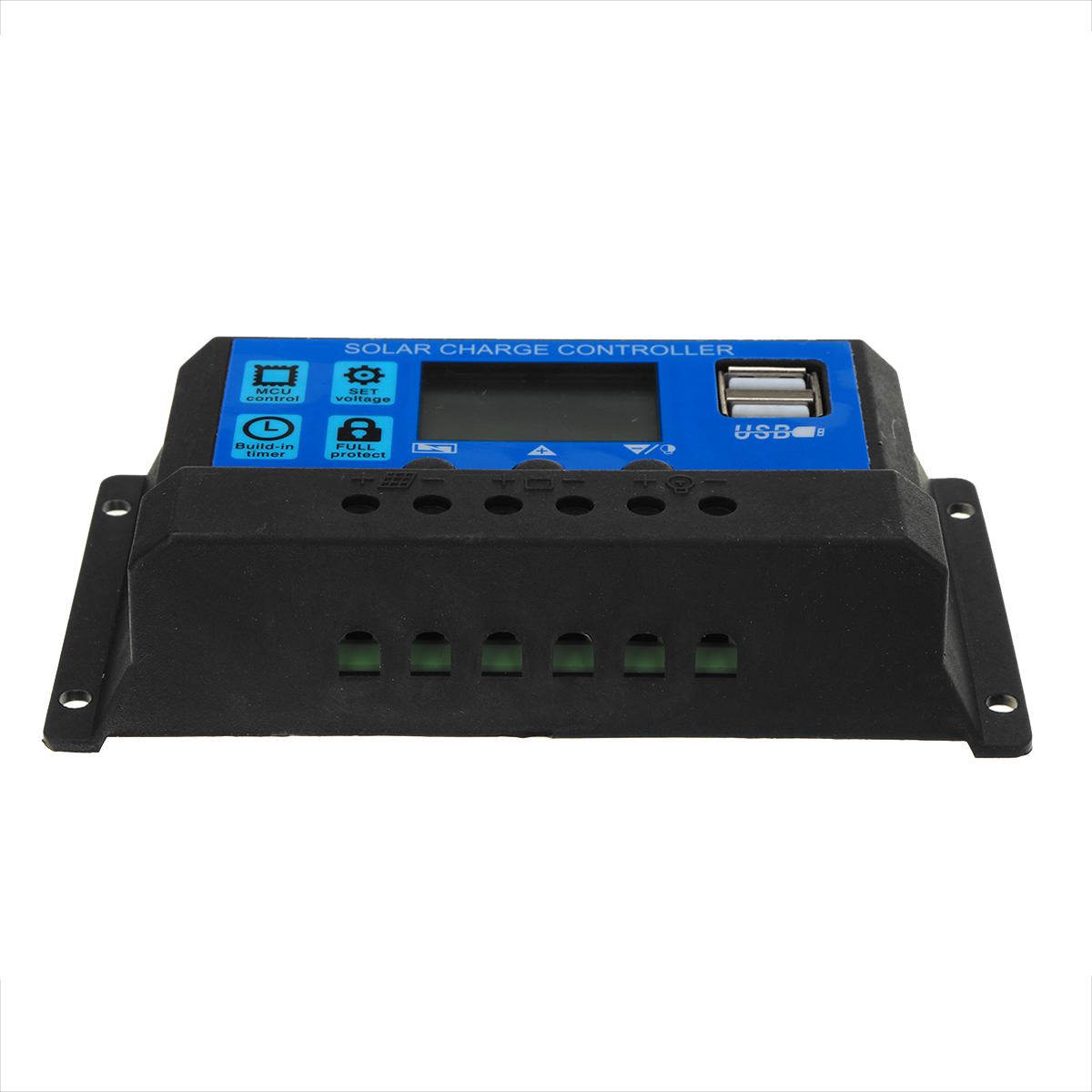 30-90A-Solar-Panel-Kit-Dual-USB-Port-Battery-Charger-LCD-Controller-With-4Pcs-Suckers-1848021-5