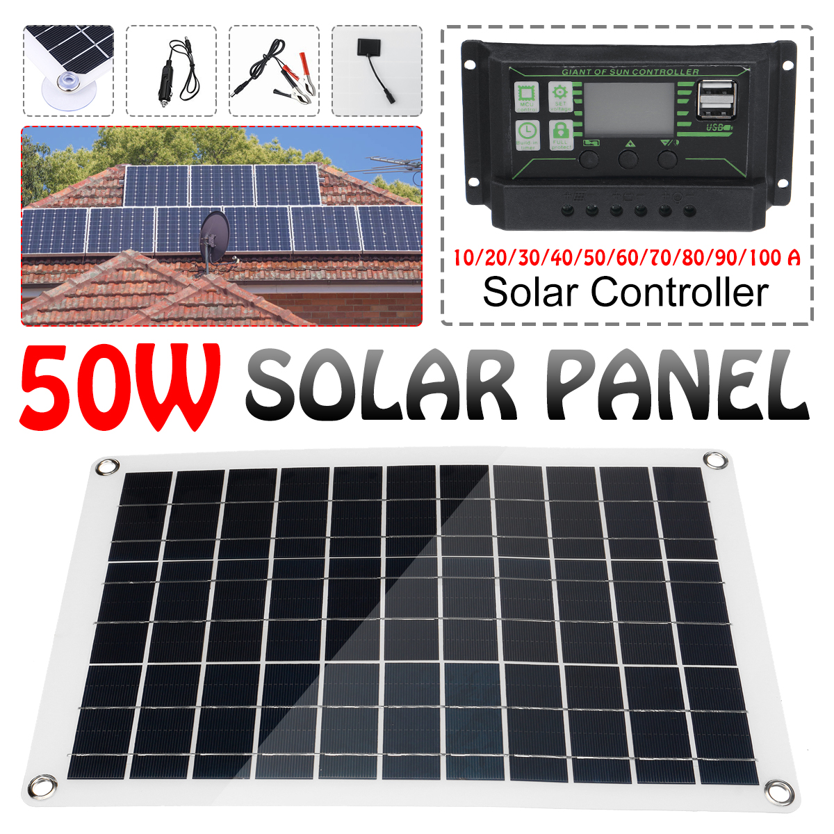 50W-Solar-Panel-Kit-MPPT-Solar-Charge-Cotroller-12V-Battery-Charger-10-100A-LCD-Controller-For-Phone-1839676-2