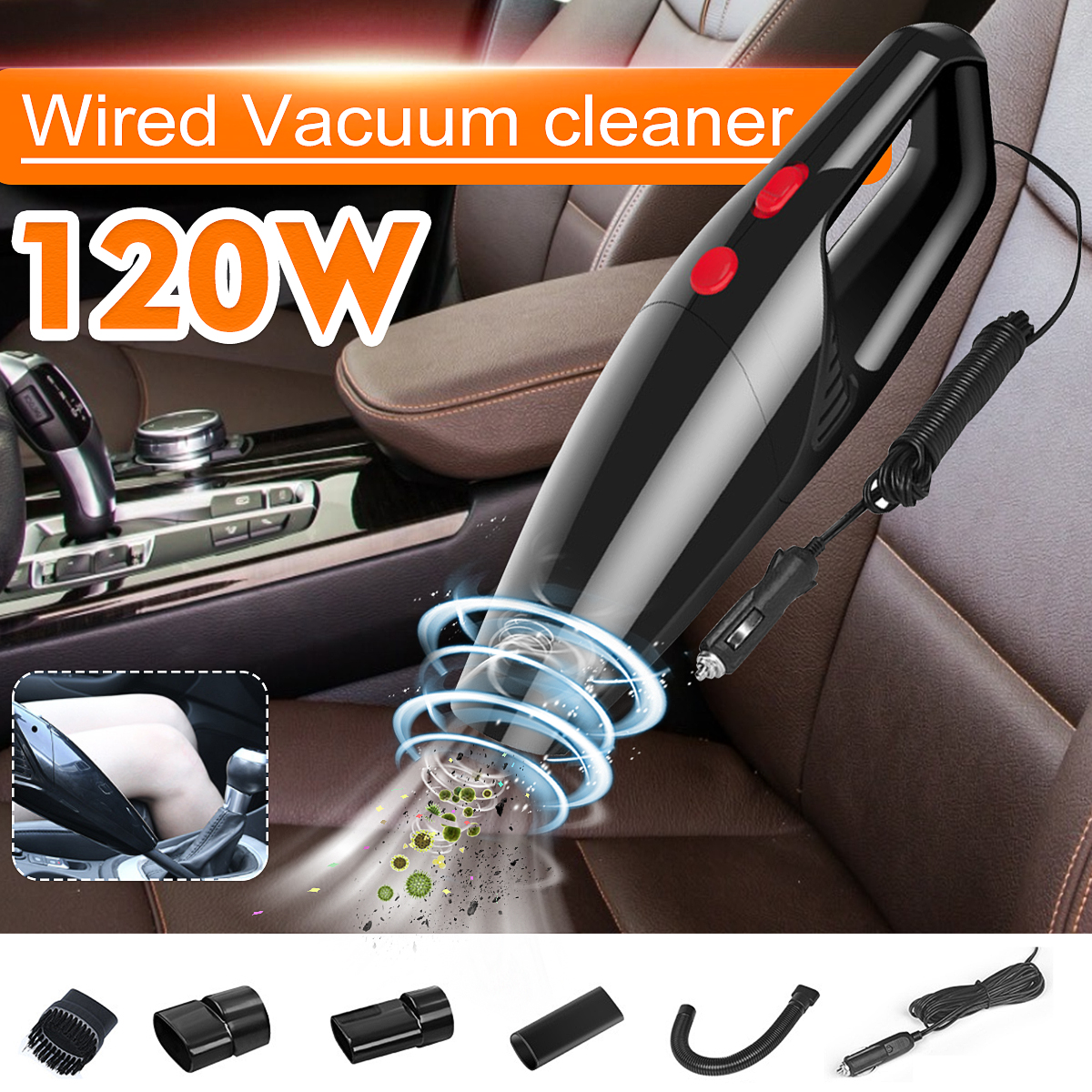 120W-4500kpa-Car-Wired-Vacuum-Cleaner-Handheld-Rechargeable-Mini-Home-Duster-1610857-1