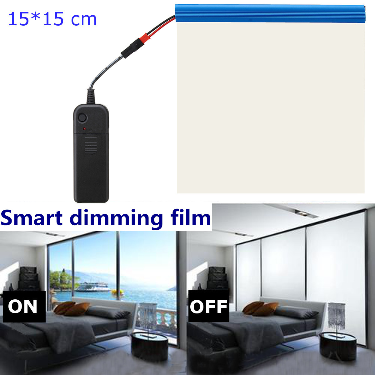 220V-10W-Window-Glass-Film-PET-Self-Adhesive-Film-Sticker-Translucent-White-w-Controller-1454087-1