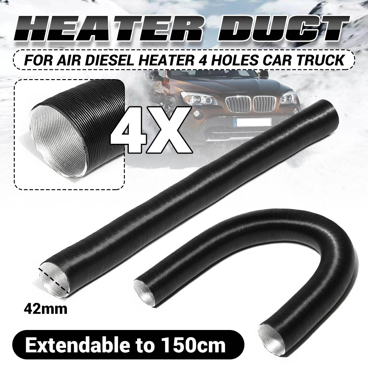 42mm-Outlet-Tube-Heater-Duct-Pipe-Air-Ducting-For-Air-Diesel-Heater-4-holes-Car-Truck-1632314-1